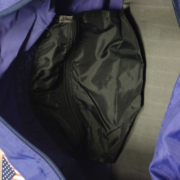 Purple Travel Gym Bag with Shoulder Strap - Picture 11 of 13